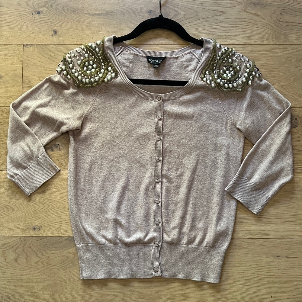 Topshop Embellished Cardigan